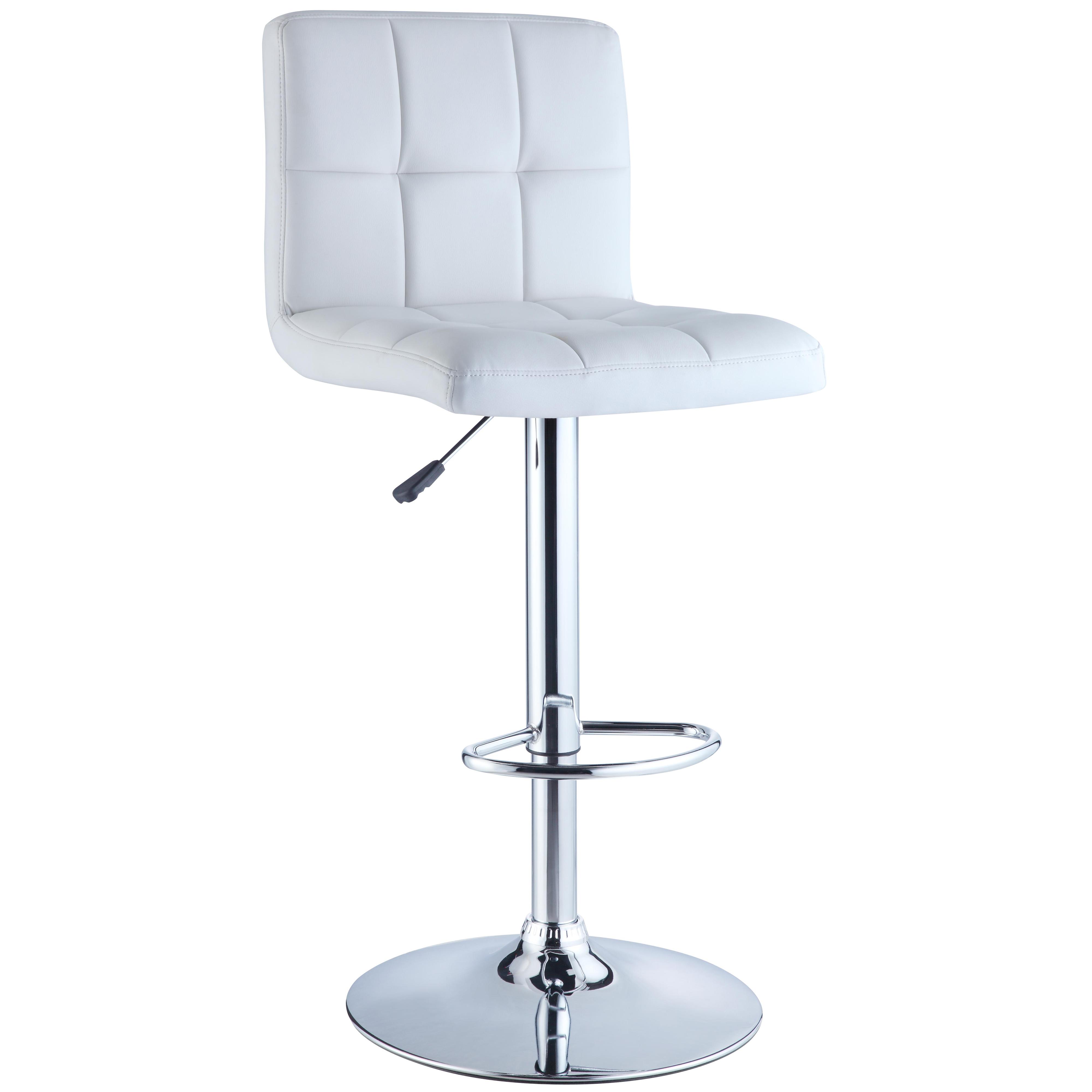 White leather and chrome bar stools outlet